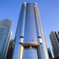 Modern multi-storey building in Abu Dhabi, United Arab Emirates